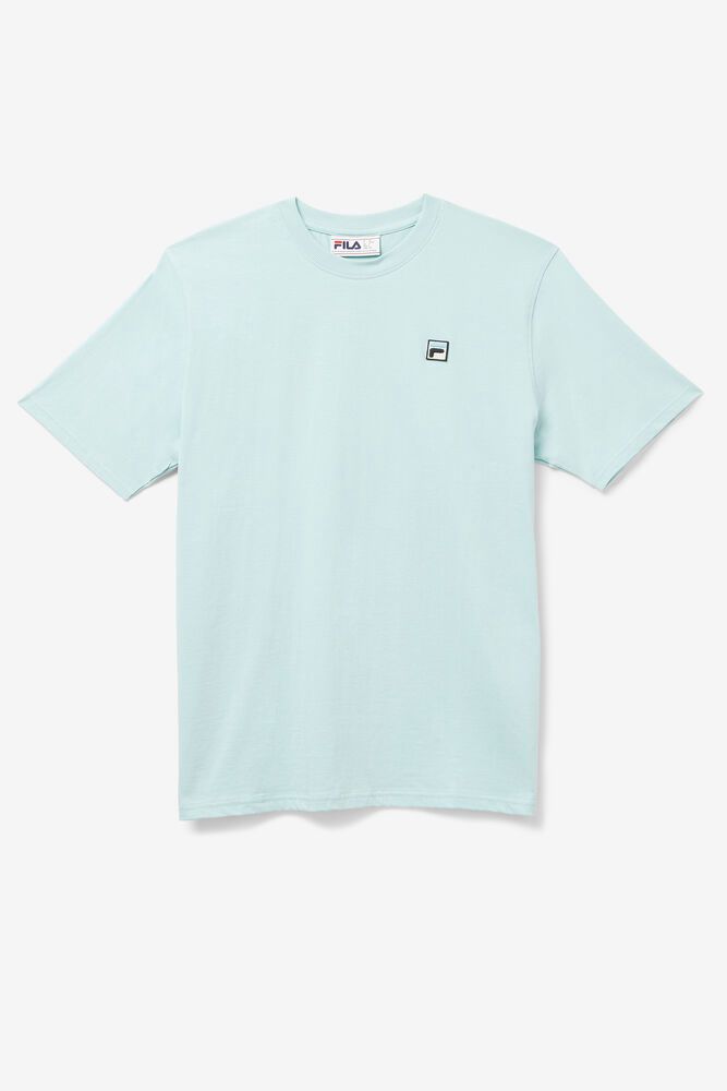 Fila T-Shirt Quartz Mens Blue - India QFE-706238